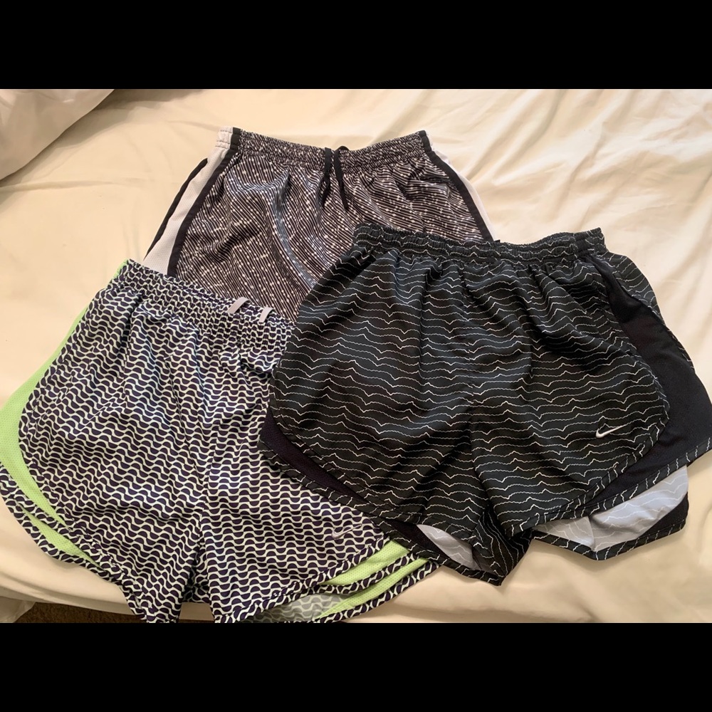 NIKE DRI-FIT RUNNING SHORTS BUNDLE!! Sz small